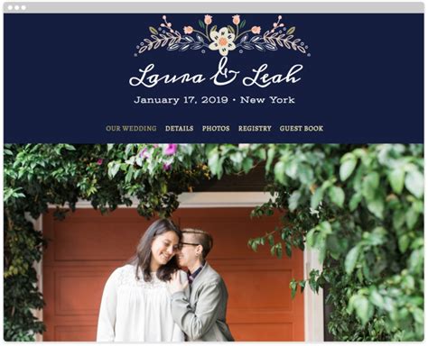 wedding website the knot